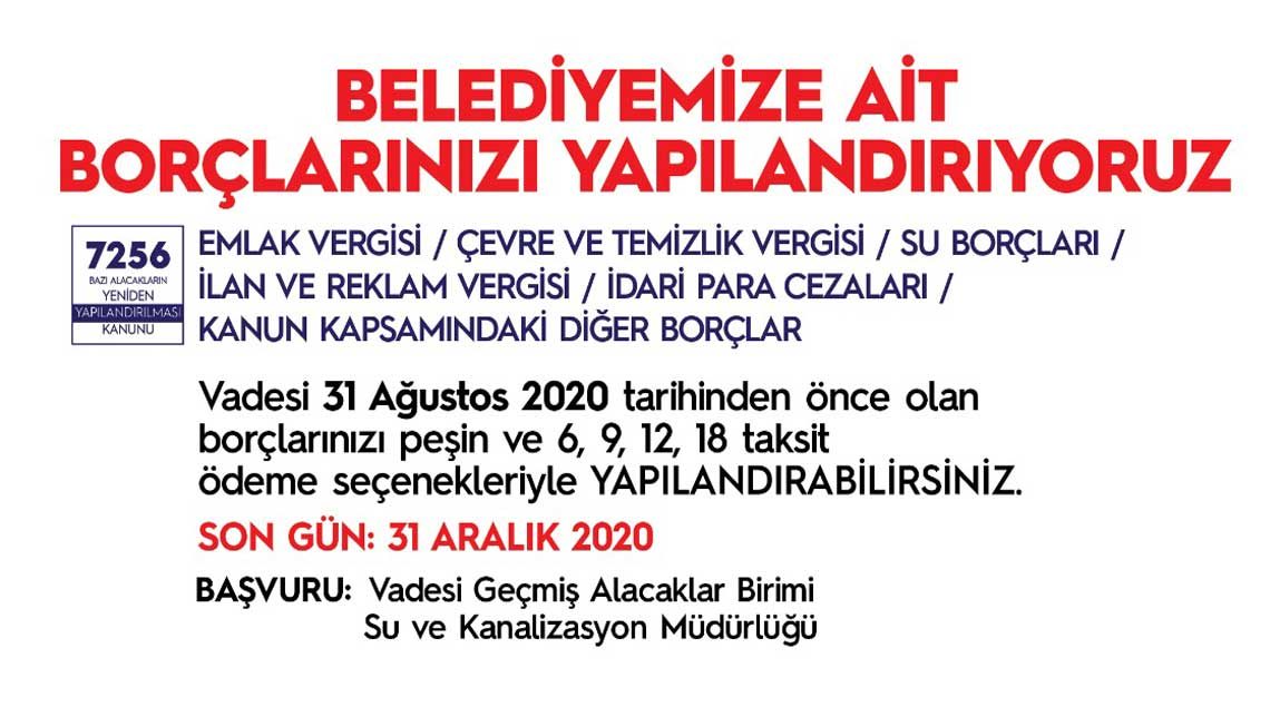 Borç yapılandırmada son gün 31 Aralık